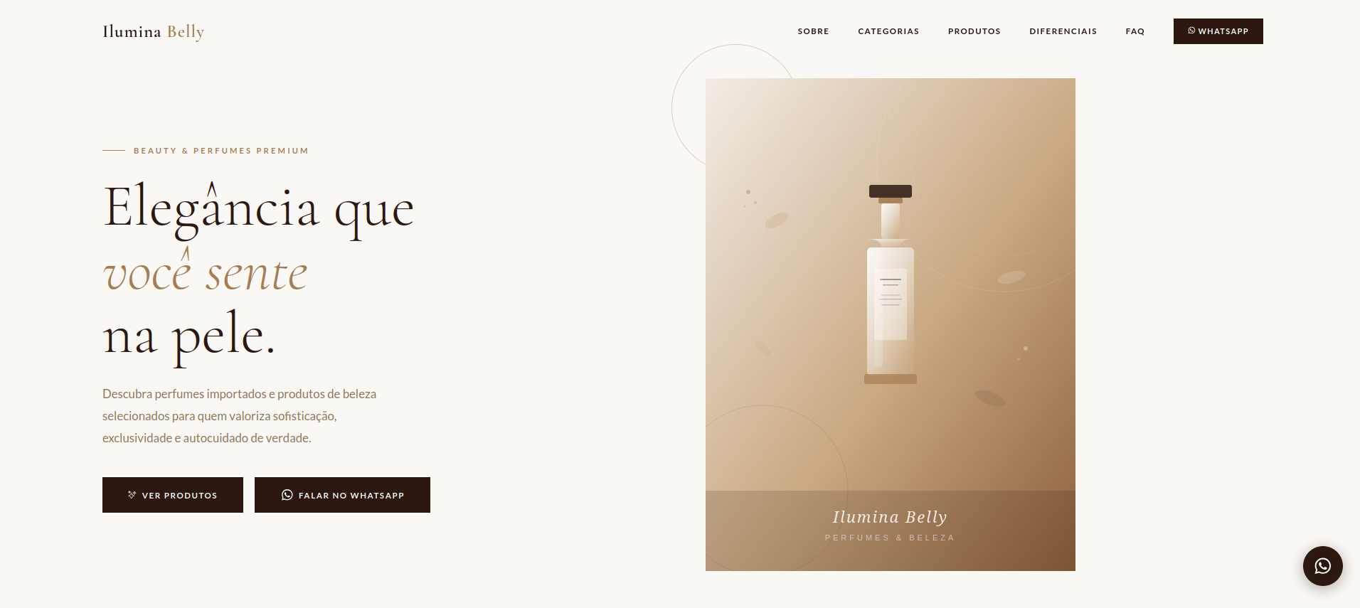 Site da Ilumina Belly — versão desktop